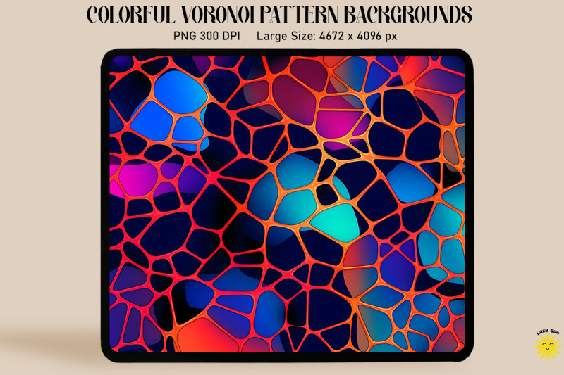 fluorescence-voronoi-diagram-pattern