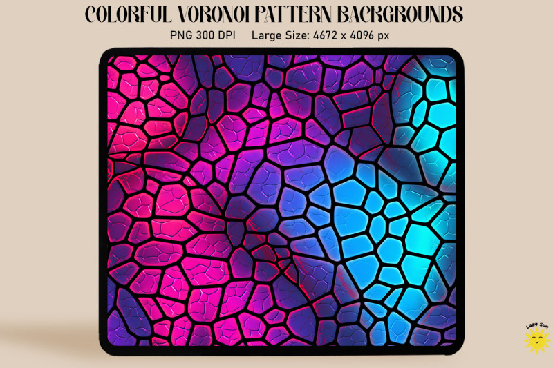 fluorescence-voronoi-diagram-pattern