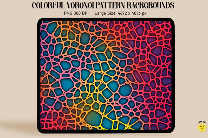 fluorescence-voronoi-diagram-pattern