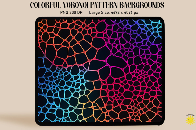 fluorescence-voronoi-diagram-pattern