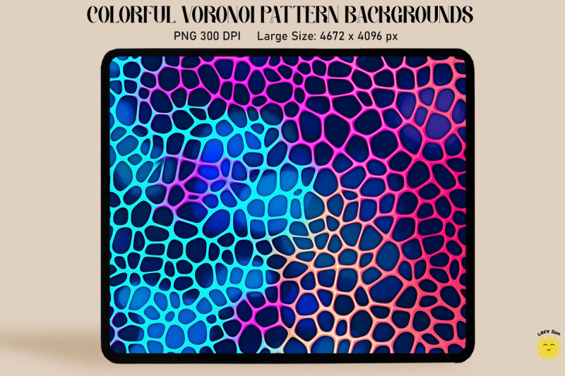 fluorescence-voronoi-diagram-pattern