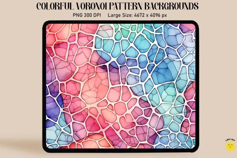 watercolor-voronoi-diagram-pattern