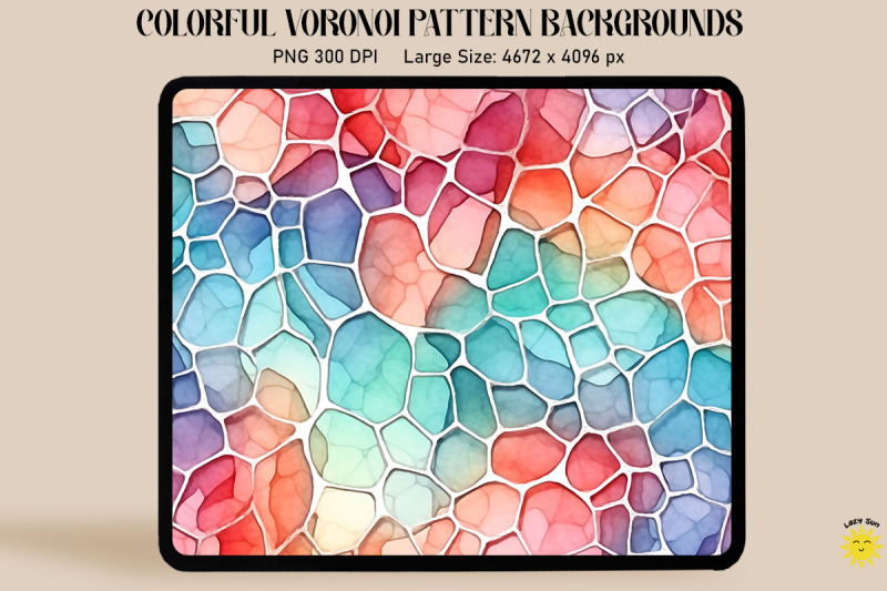 watercolor-voronoi-diagram-pattern