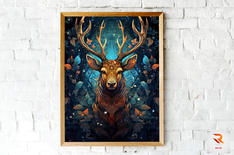 majestic-beautiful-deer-fantasy-wall-art