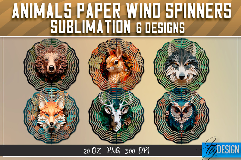 animals-paper-wind-spinners-sublimation