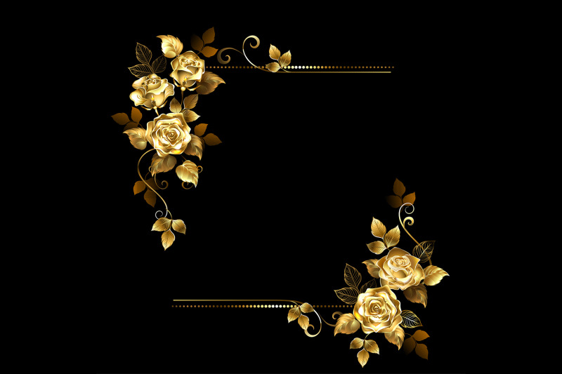 rectangular-arrangement-of-gold-roses