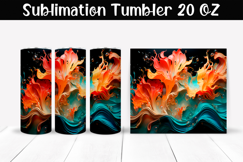 fantastic-explosion-of-colors-sublimation-tumbler-wrap-20-oz