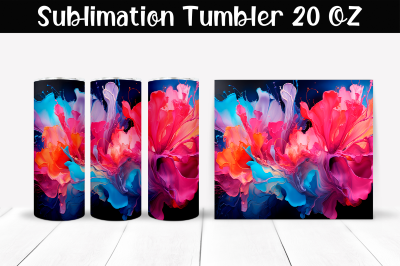 fantastic-explosion-of-colors-sublimation-tumbler-wrap-20-oz