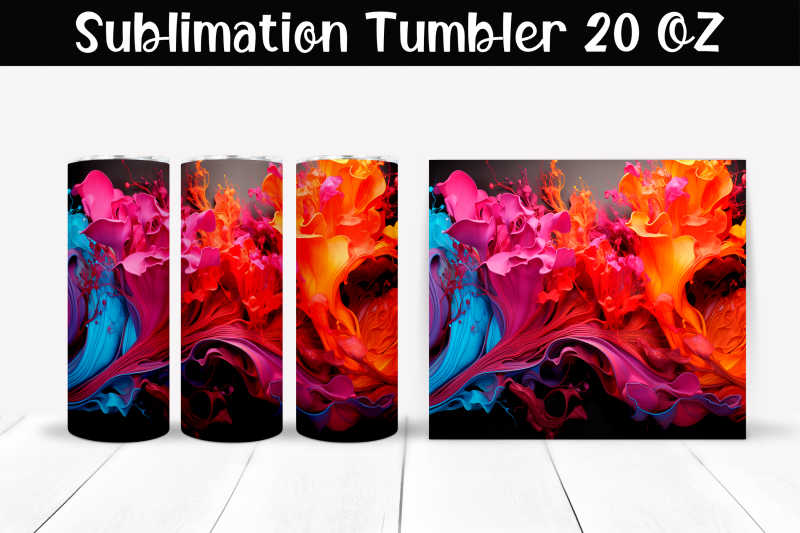 fantastic-explosion-of-colors-sublimation-tumbler-wrap-20-oz