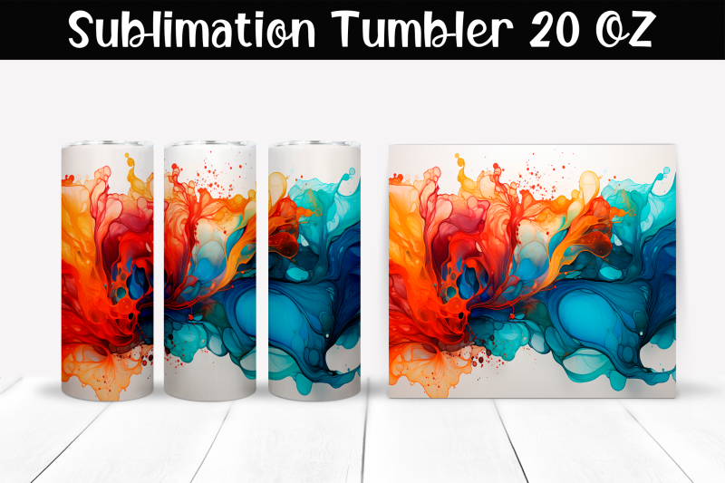 fantastic-explosion-of-colors-sublimation-tumbler-wrap-20-oz