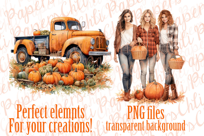 pumpkin-clipart-pumpkin-truck-png-country-girls-png-autumn-harvest-png