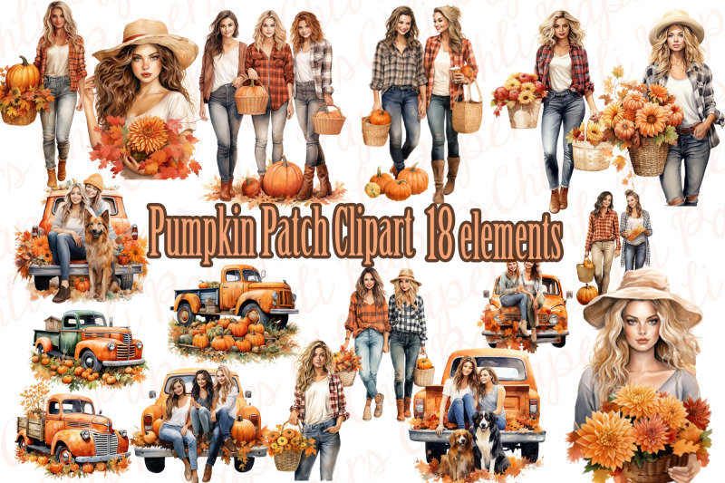 pumpkin-clipart-pumpkin-truck-png-country-girls-png-autumn-harvest-png