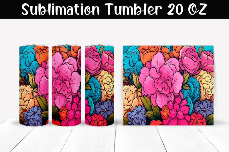 bright-flowers-sublimation-tumbler-wrap-20-oz