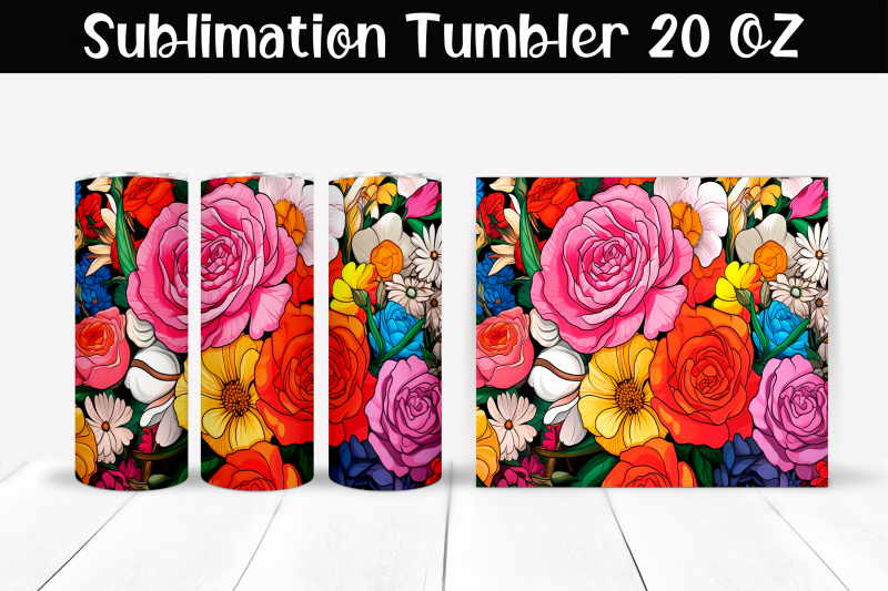 bright-flowers-sublimation-tumbler-wrap-20-oz