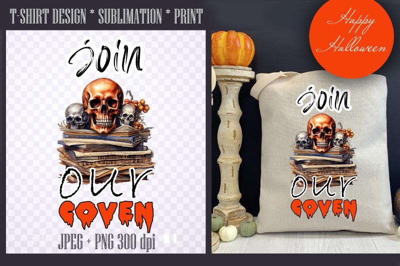 join-our-coven-kitchen-dish-towel-sublimation-png