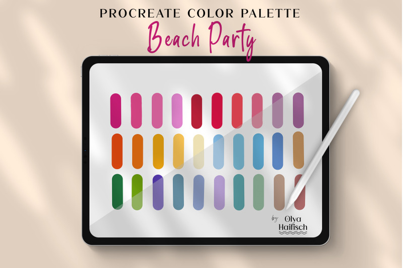 bright-procreate-palette-cute-pink-color-swatches