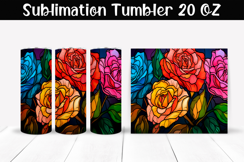 stained-glass-roses-sublimation-tumbler-wrap-20-oz