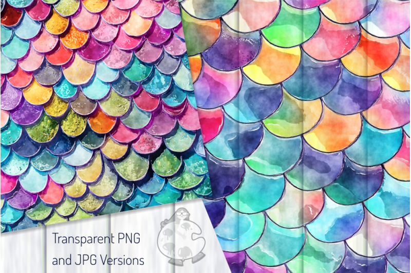 mermaid-scales-transparent-watercolor-background-textures