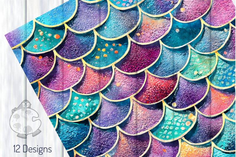 mermaid-scales-transparent-watercolor-background-textures