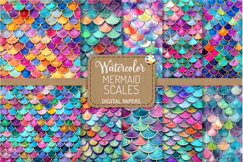 mermaid-scales-transparent-watercolor-background-textures