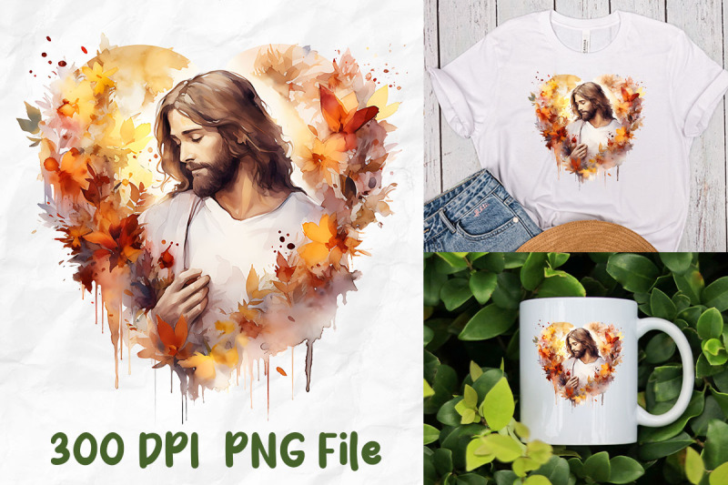 jesus-christ-heart-love-autumn-fall-leaf