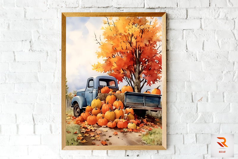 maple-tree-amp-old-truck-wall-art