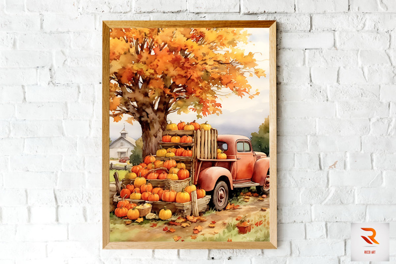 maple-tree-amp-old-truck-wall-art