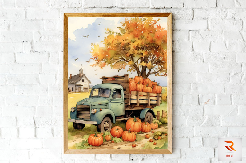 maple-tree-amp-old-truck-wall-art