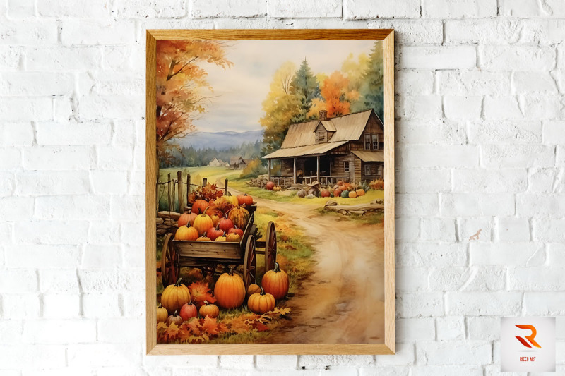 watercolor-autumm-harvest-farm-wall-art