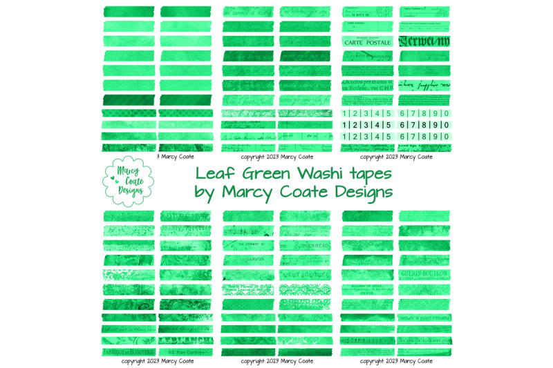 leaf-green-digital-washi-tape-printable