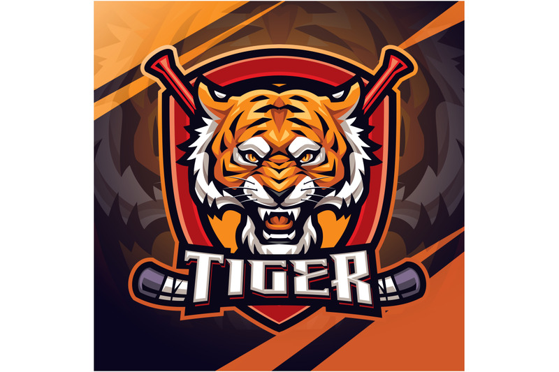 tiger-hockey-esport-mascot-logo-design