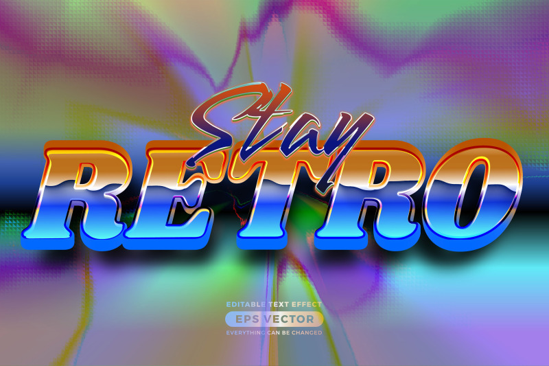 retro-text-effect-stay-retro-futuristic-editable-80s-classic-style