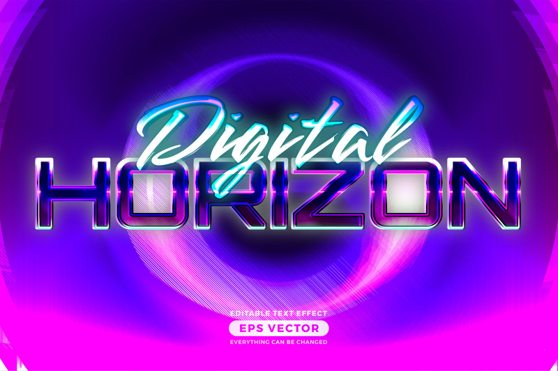retro-text-effect-digital-horizon-futuristic