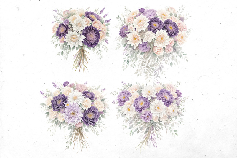 watercolor-violet-peonies-and-dahlias-bundle-png-cliparts