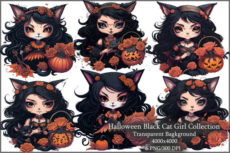 halloween-black-cat-girl-clipart