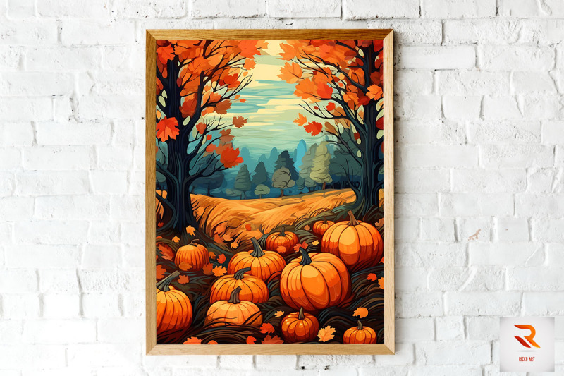 beautiful-fall-with-pumpkin-wall-art