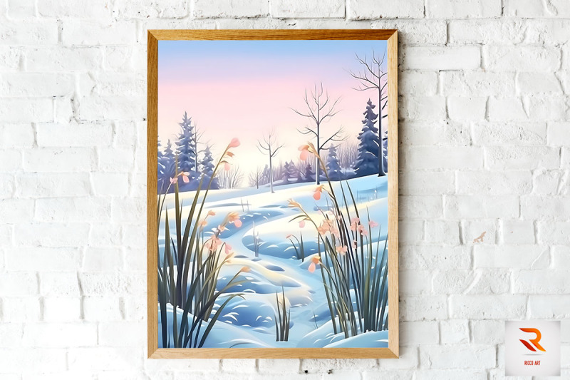 beautiful-winter-landscape-wall-art