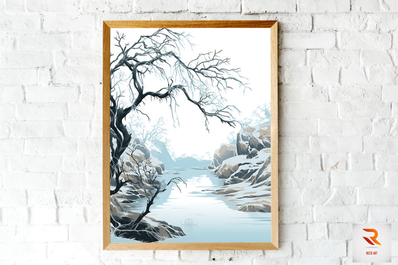 beautiful-winter-landscape-wall-art