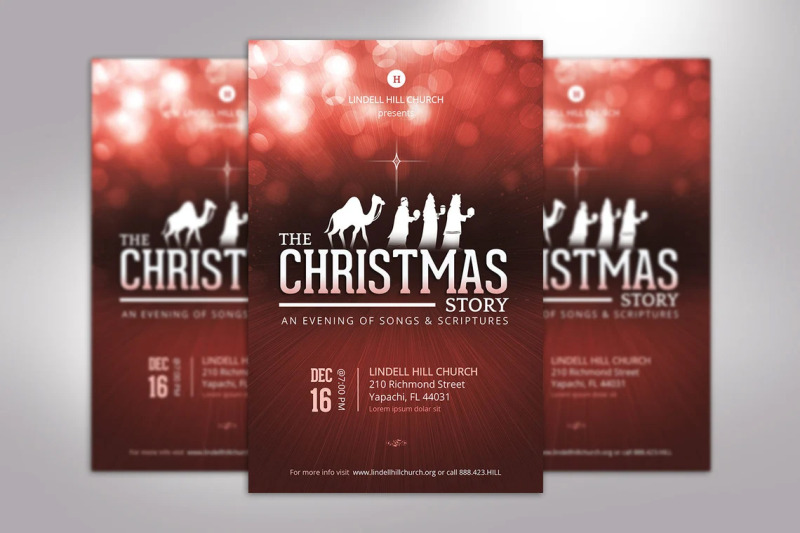 red-christmas-story-flyer-template-for-word-and-publisher-4x6-inches