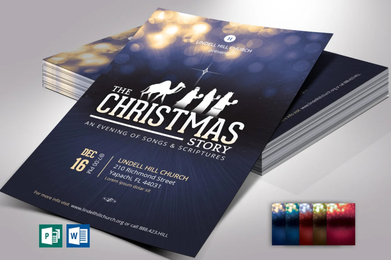 blue-christmas-story-flyer-template-for-word-and-publisher-4x6-in
