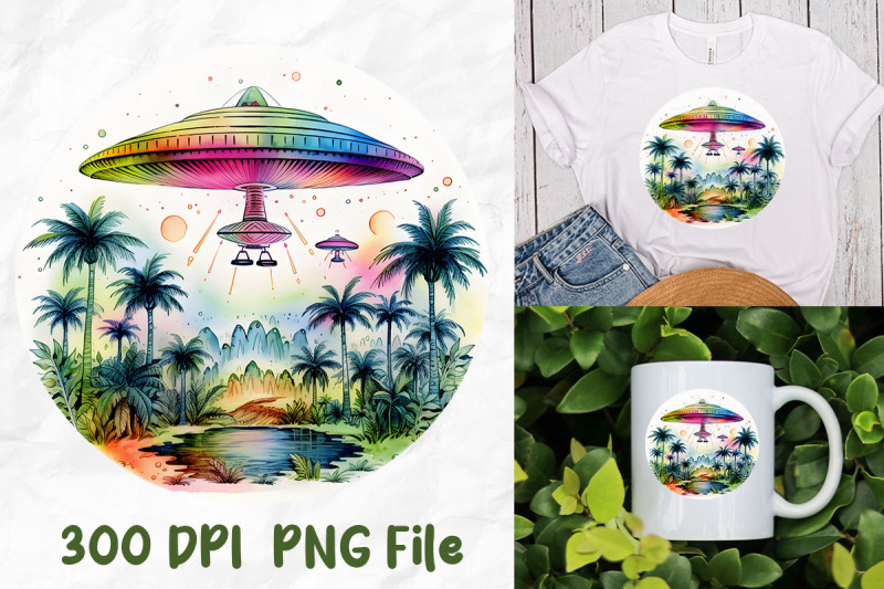 rainbow-hippie-retro-ufo-alien-weird