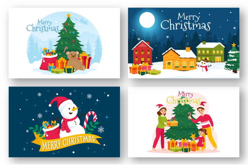 13-merry-christmas-vector-illustration