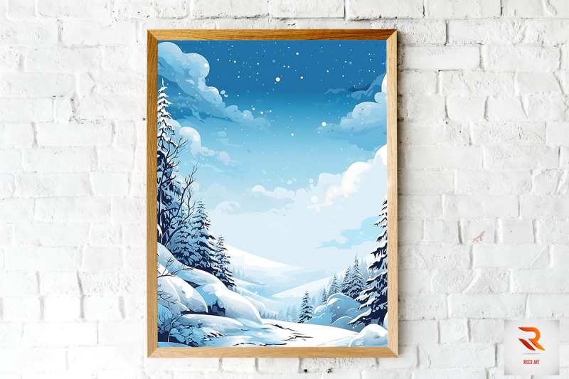 stunning-winter-landscape-snowy-wall-art