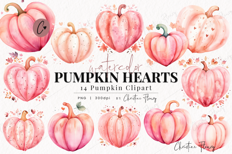 watercolor-pumpkin-hearts-clipart