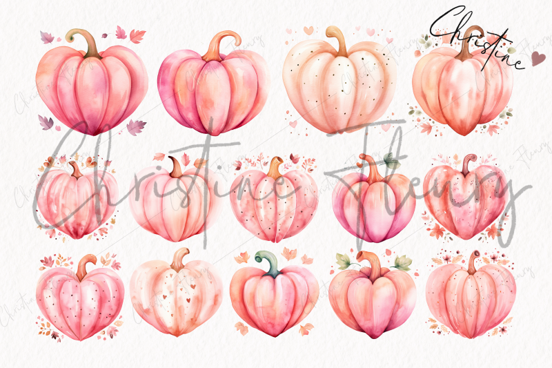 watercolor-pumpkin-hearts-clipart