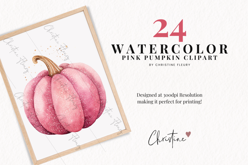 watercolor-pink-pumpkins-clipart