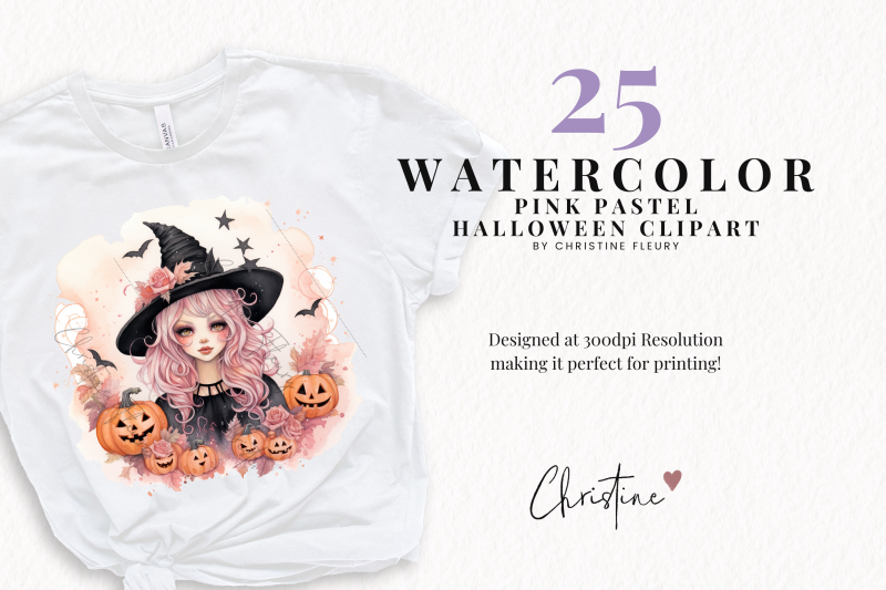 watercolor-pink-pastel-halloween-clipart