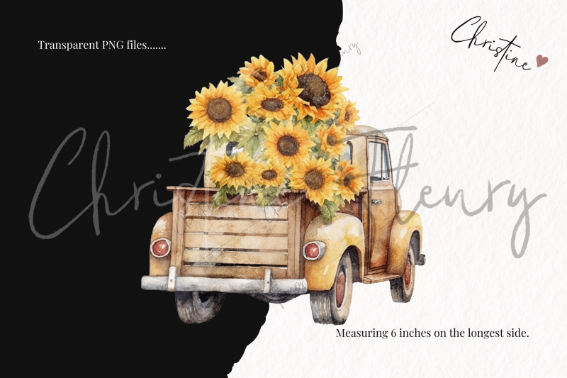 watercolor-sunflower-trucks-clipart