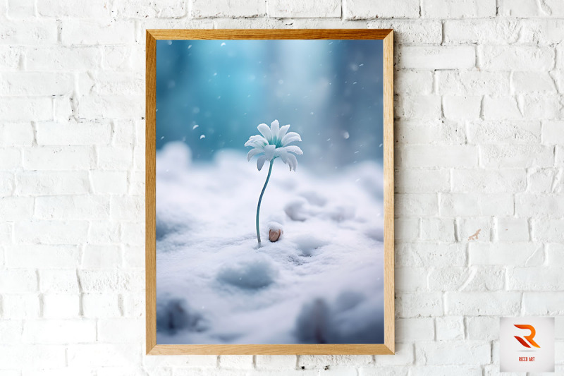 little-flower-born-in-the-snow-wall-art