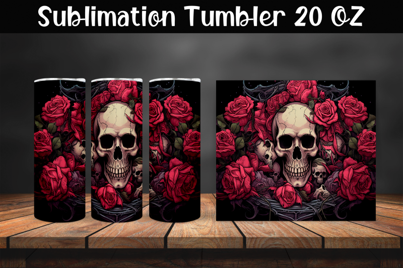 skull-sublimation-tumbler-wrap-20-oz